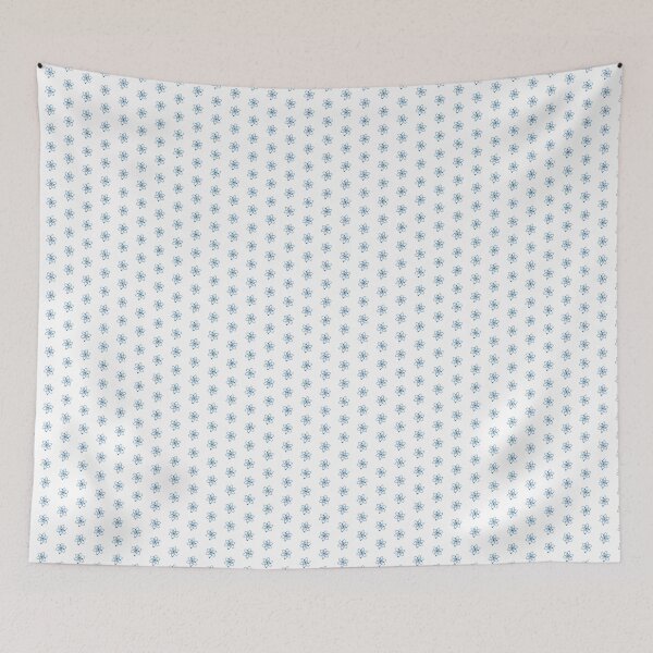 Item preview, Minimalist Steel Blue Atom Shape Science Symbol designed and sold by pattern-archive.