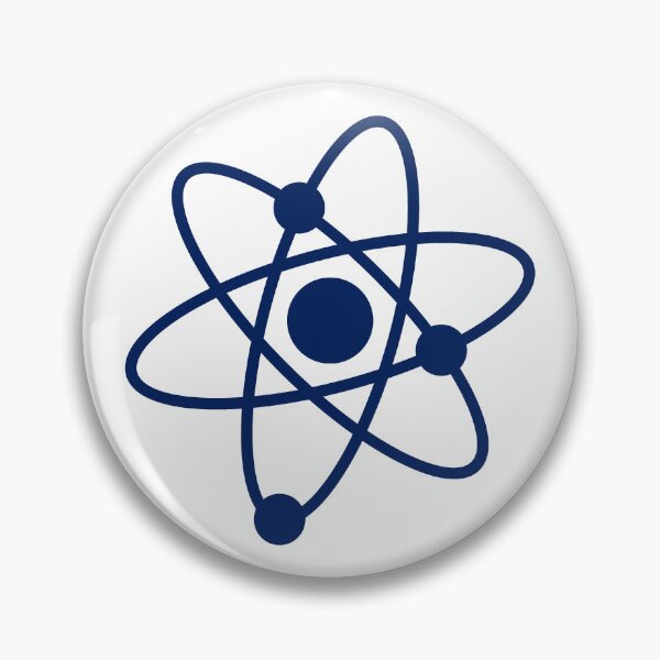 Item preview, Minimalist Navy Blue Atom Shape Science Symbol designed and sold by pattern-archive.
