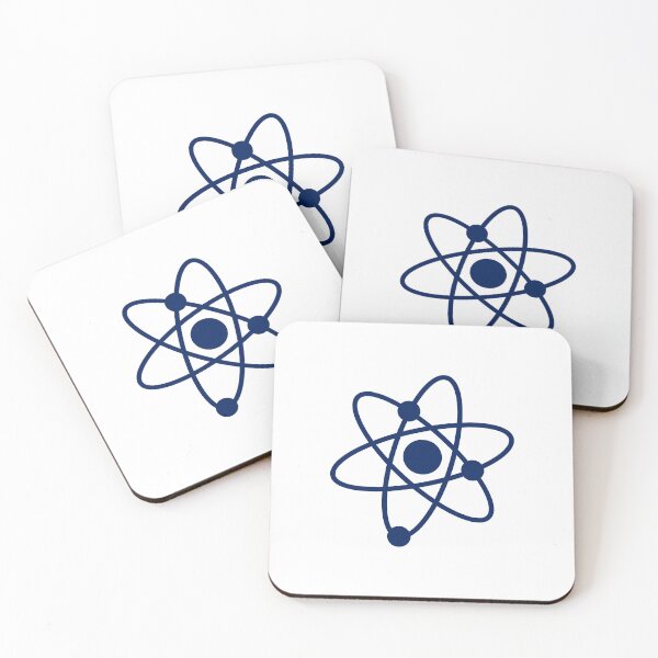 Item preview, Minimalist Navy Blue Atom Shape Science Symbol designed and sold by pattern-archive.