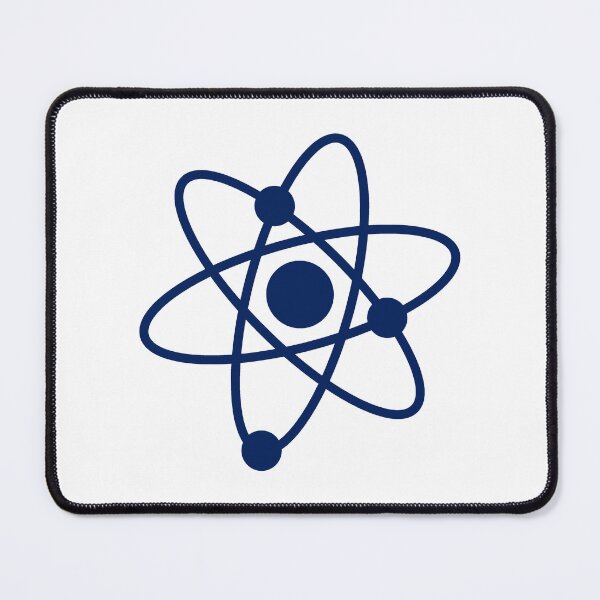 Item preview, Minimalist Navy Blue Atom Shape Science Symbol designed and sold by pattern-archive.