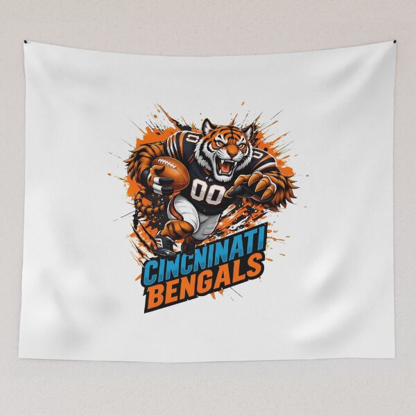 Item preview, Cincinnati Bengals Tiger Football Mascot designed and sold by JasonMack22804.