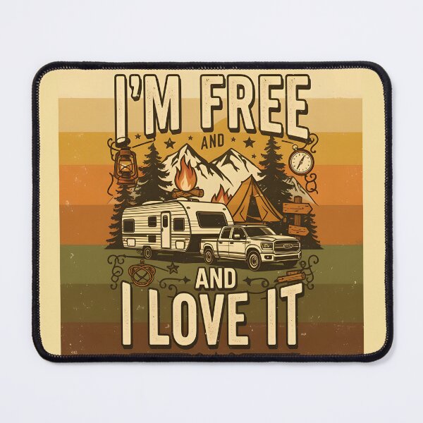 Item preview, I'm free and I love it - Campervan travel designed and sold by ParadoxParadox.