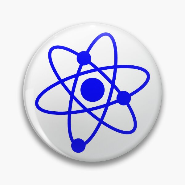 Item preview, Minimalist Blue Atom Shape Science Symbol designed and sold by pattern-archive.