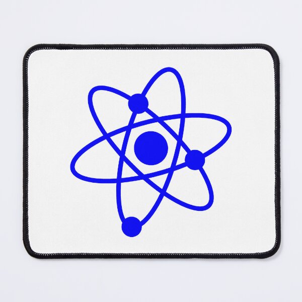 Item preview, Minimalist Blue Atom Shape Science Symbol designed and sold by pattern-archive.