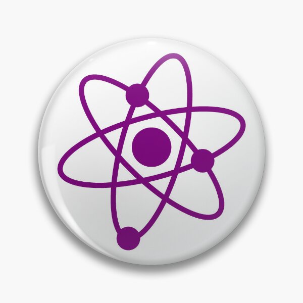 Item preview, Minimalist Purple Atom Shape Science Symbol designed and sold by pattern-archive.