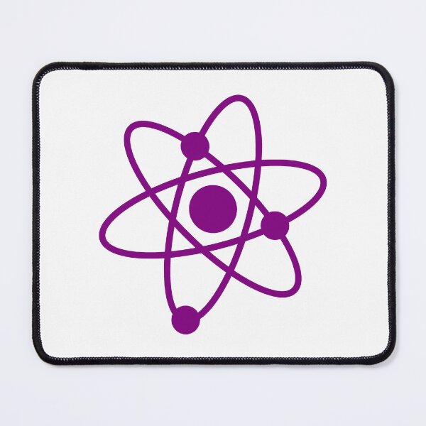 Item preview, Minimalist Purple Atom Shape Science Symbol designed and sold by pattern-archive.