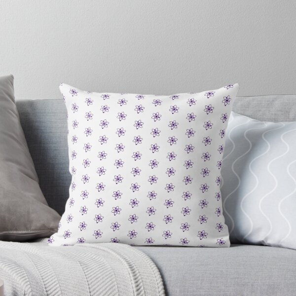 Item preview, Minimalist Dark Purple Atom Shape Science Symbol designed and sold by pattern-archive.