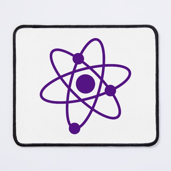 Item preview, Minimalist Dark Purple Atom Shape Science Symbol designed and sold by pattern-archive.