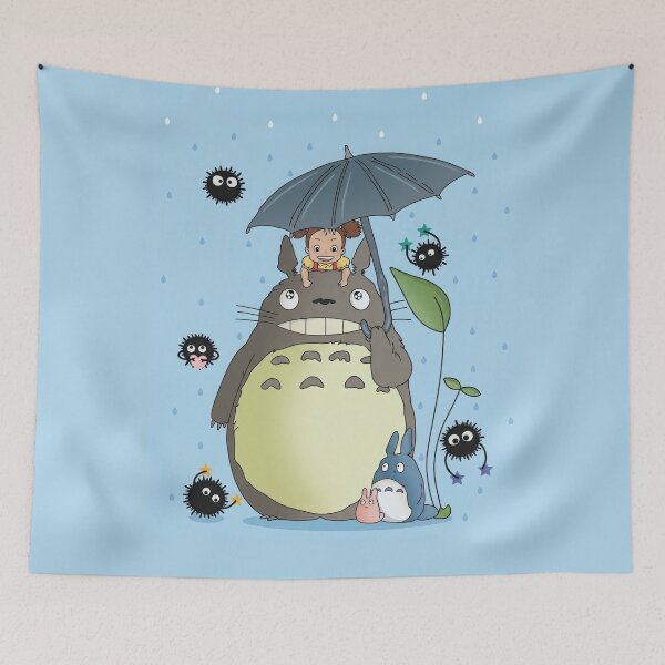 Item preview, My Neighbor Totoro with Mei and Soot Sprites designed and sold by GITTERLU.