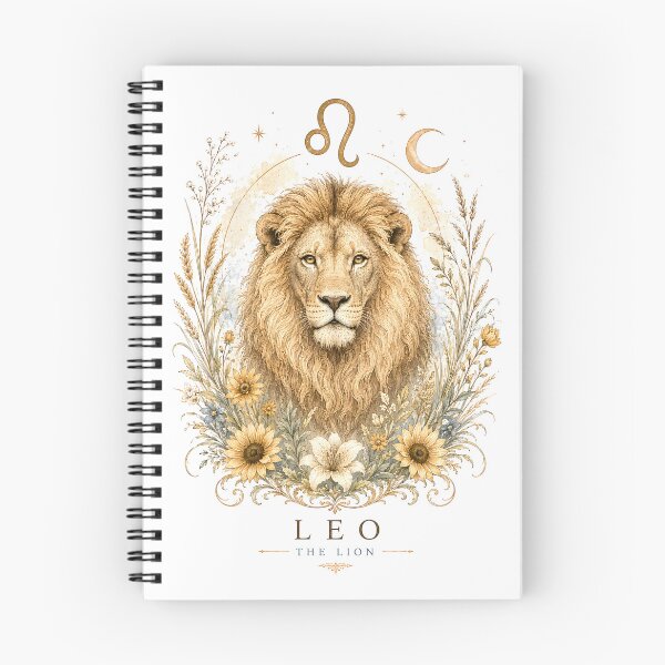 Item preview, Leo The Lion - Botanical Zodiac Art designed and sold by Shadow Sprite Art.
