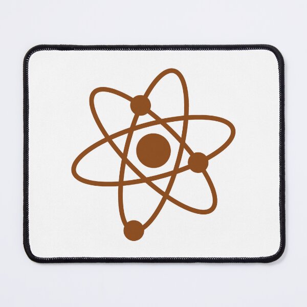 Item preview, Minimalist Brown Atom Shape Science Symbol designed and sold by pattern-archive.