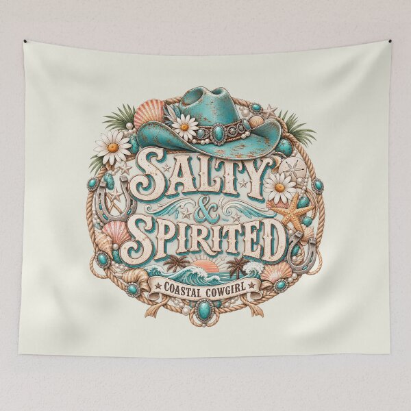 Item preview, Coastal Cowgirl Salty and Spirited Boots Ocean Seaside designed and sold by SunfullyYours.