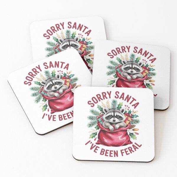 Item preview, SORRY SANTA I’VE BEEN FERAL designed and sold by jkrphoto.