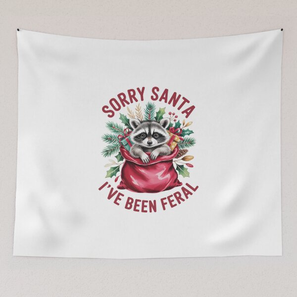 Item preview, SORRY SANTA I’VE BEEN FERAL designed and sold by jkrphoto.