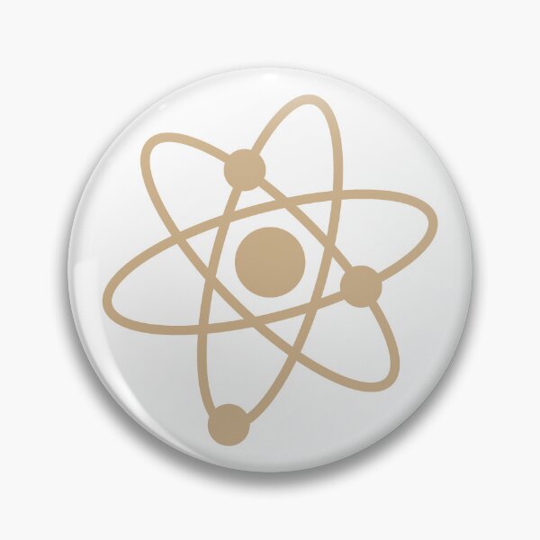 Item preview, Minimalist Tan Atom Shape Science Symbol designed and sold by pattern-archive.