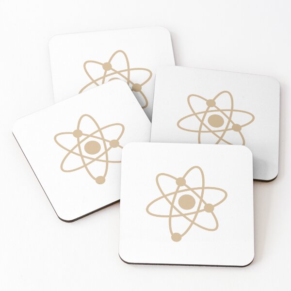 Item preview, Minimalist Tan Atom Shape Science Symbol designed and sold by pattern-archive.