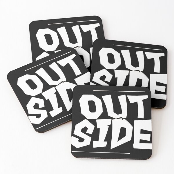 Item preview, Outside - Minimalist Outdoor & Nature Lifestyle Quote designed and sold by DSRNGrafiti.