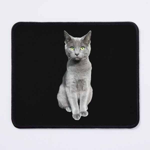 Item preview, Elegant Russian Blue Cat Portrait designed and sold by OlyvieArt.