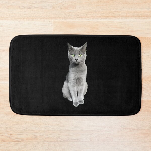 Item preview, Elegant Russian Blue Cat Portrait designed and sold by OlyvieArt.