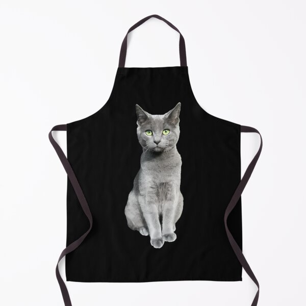 Item preview, Elegant Russian Blue Cat Portrait designed and sold by OlyvieArt.