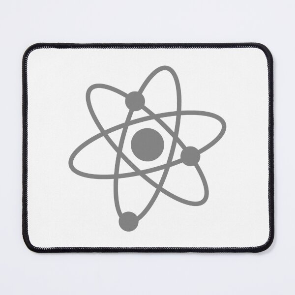 Item preview, Minimalist Gray Atom Shape Science Symbol designed and sold by pattern-archive.