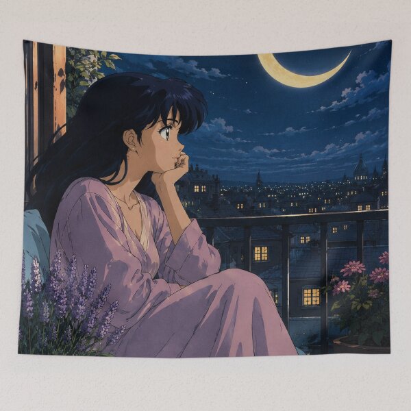 Item preview, Lofi Art: Lunar Veranda designed and sold by bapupa.