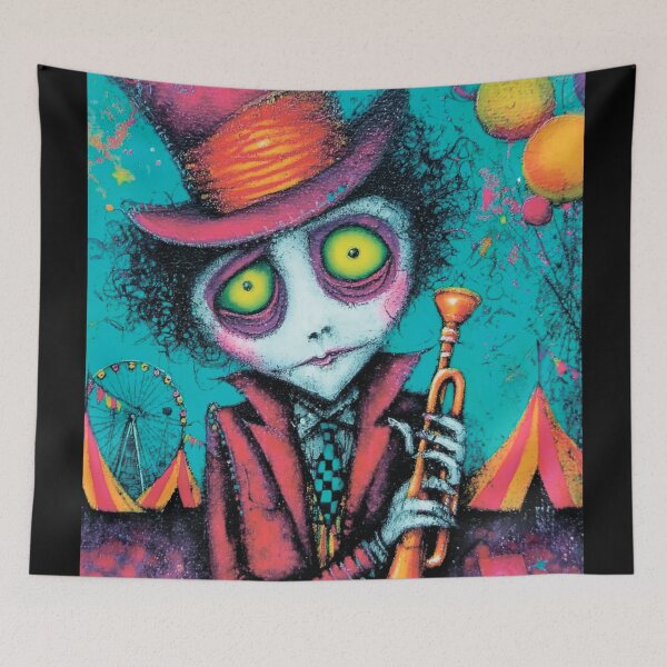 Item preview, Grunge-style Halloween circus designed and sold by MagelliShop.