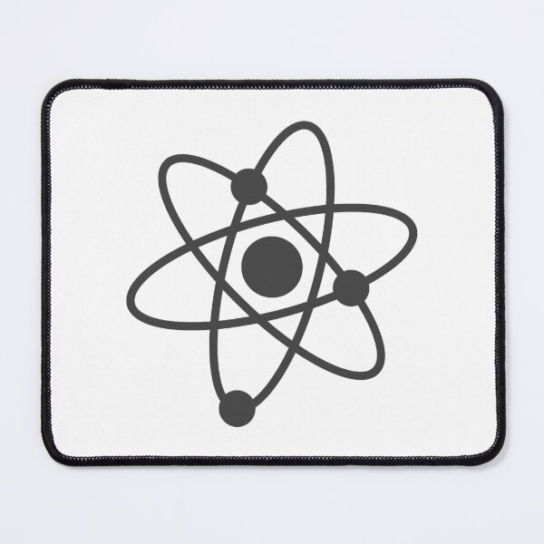 Item preview, Minimalist Dark Gray Atom Shape Science Symbol designed and sold by pattern-archive.