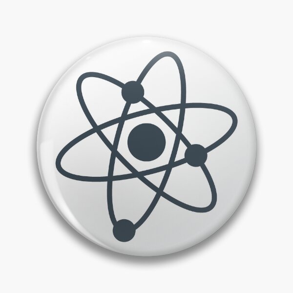Item preview, Minimalist Charcoal Atom Shape Science Symbol designed and sold by pattern-archive.