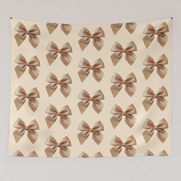 Item preview, Beige Satin Bow Coquette Ribbon designed and sold by jianina-alondra.