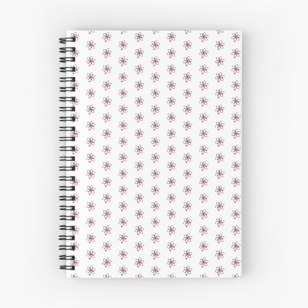 Item preview, Minimalist Burgundy Atom Shape Science Symbol designed and sold by pattern-archive.