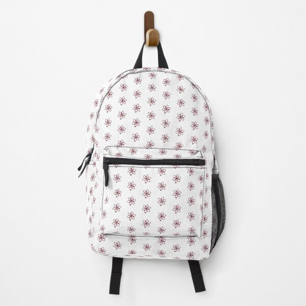Item preview, Minimalist Burgundy Atom Shape Science Symbol designed and sold by pattern-archive.