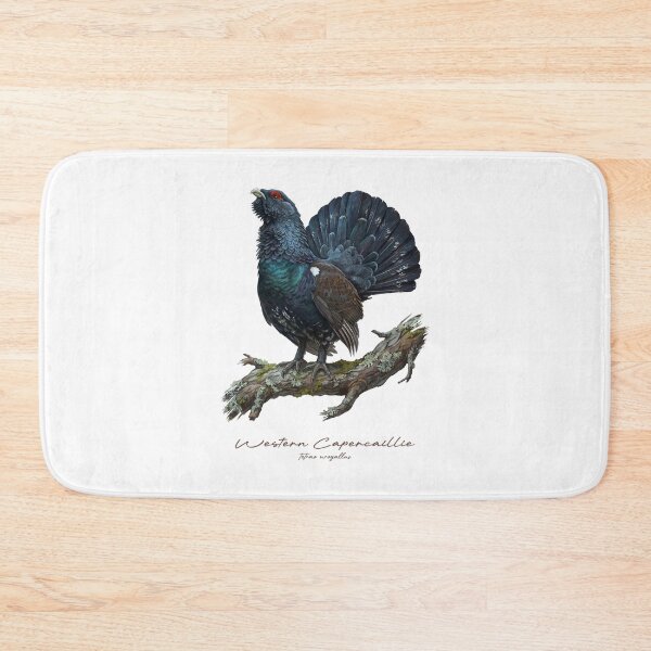 Item preview, Western Capercaillie on Rustic Branch Bird Illustration designed and sold by Takeda-art.