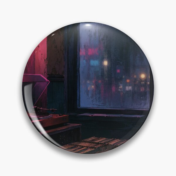 Item preview, Lofi Art: Rainy Record Shop designed and sold by bapupa.