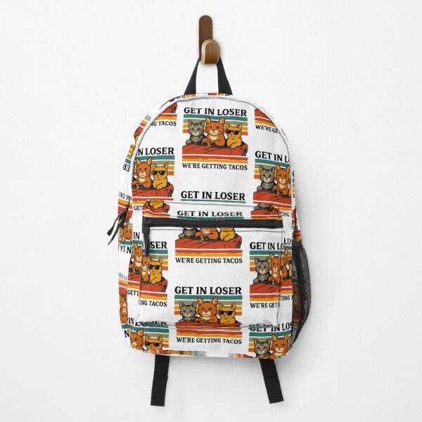 Item preview, Get In Loser We're Getting Tacos Retro Cats Car designed and sold by OlyvieArt.