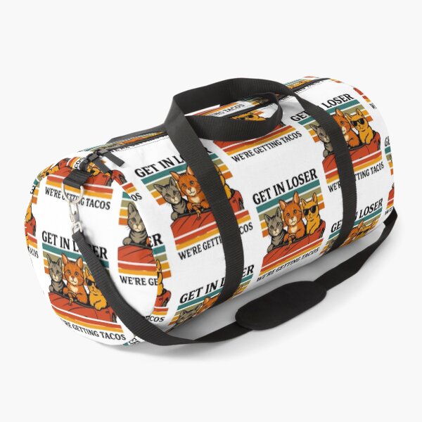 Item preview, Get In Loser We're Getting Tacos Retro Cats Car designed and sold by OlyvieArt.