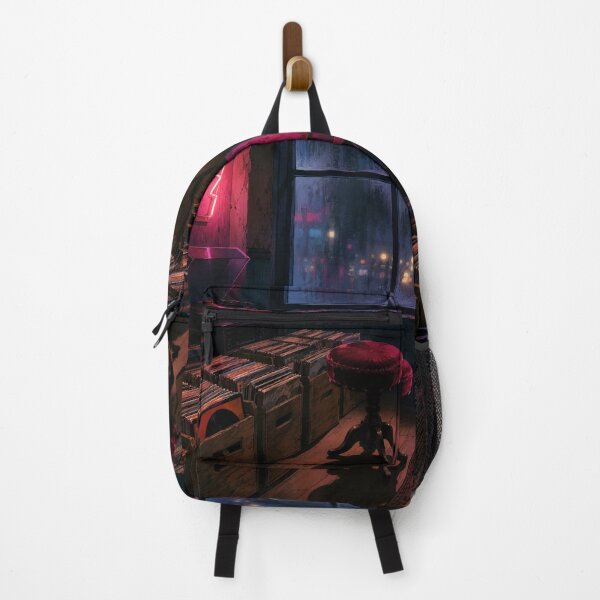 Item preview, Lofi Art: Rainy Record Shop designed and sold by bapupa.