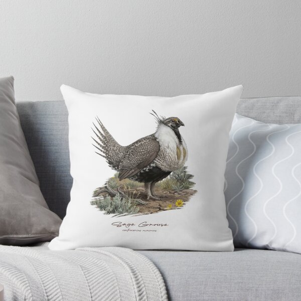 Item preview, Sage Grouse on Grass Land Bird Illustration designed and sold by Takeda-art.