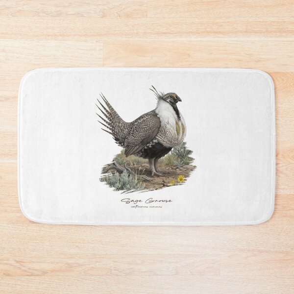 Item preview, Sage Grouse on Grass Land Bird Illustration designed and sold by Takeda-art.