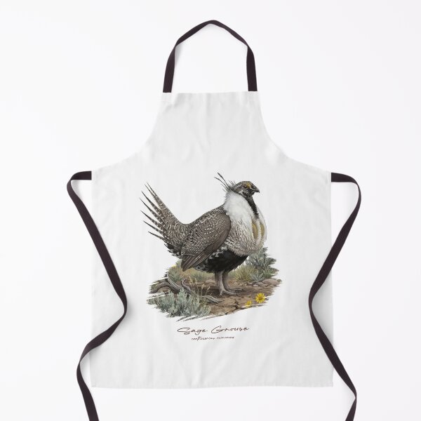 Item preview, Sage Grouse on Grass Land Bird Illustration designed and sold by Takeda-art.