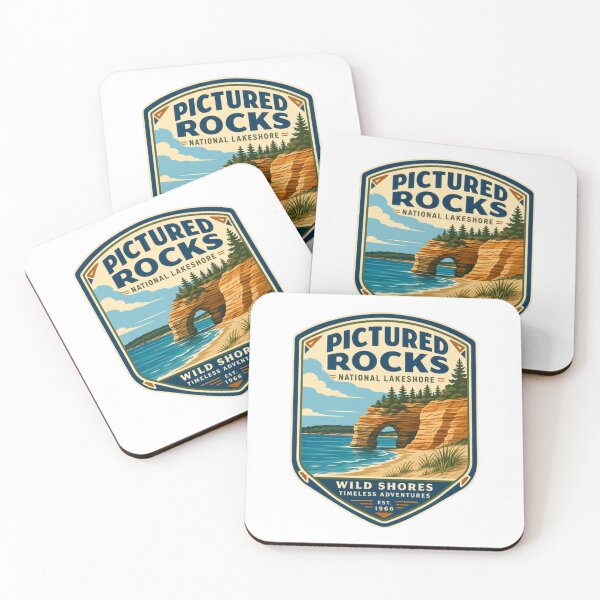 Item preview, Pictured Rocks National Lakeshore Wild Shores Timeless Adventures Michigan Travel National Park Explorer designed and sold by Simsimah26Parks.