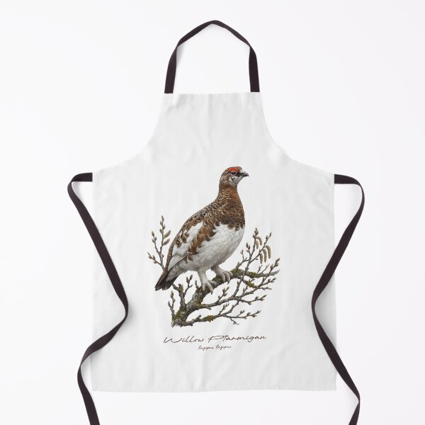 Item preview, Willow Ptarmigan on Branch Bird Illustration designed and sold by Takeda-art.