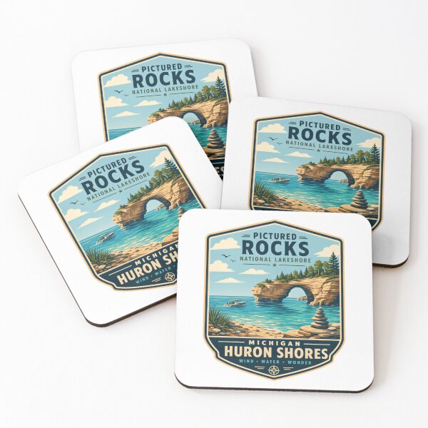 Item preview, Pictured Rocks National Lakeshore Michigan Huron Shores Great Lakes Travel Visitor Souvenir designed and sold by Simsimah26Parks.