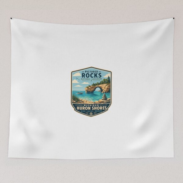 Item preview, Pictured Rocks National Lakeshore Michigan Huron Shores Great Lakes Travel Visitor Souvenir designed and sold by Simsimah26Parks.