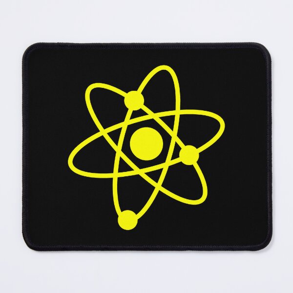 Item preview, Minimalist Yellow Atom Shape Science Symbol designed and sold by pattern-archive.