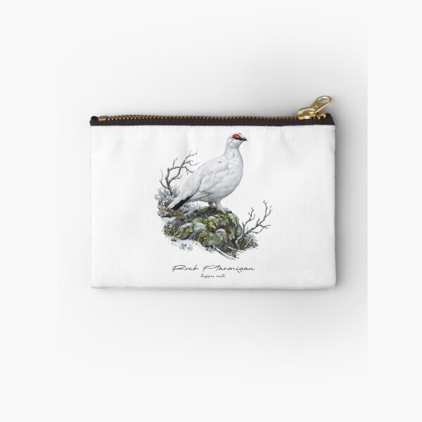 Item preview, Rock Ptarmigan on Snow Covered Rock Bird Illustration designed and sold by Takeda-art.