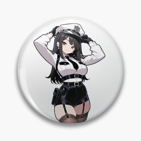 Item preview, Chibi Police Girl Sticker designed and sold by RGB-crayon.
