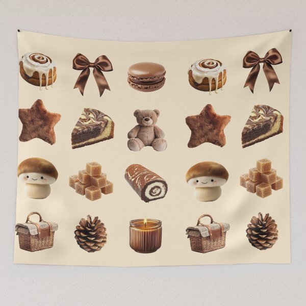 Item preview, Cozy Brown Autumn Aesthetic Sticker Pack designed and sold by jianina-alondra.
