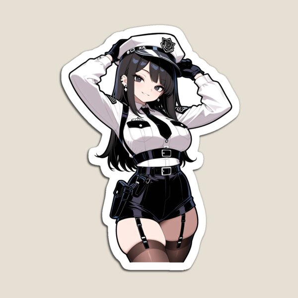 Item preview, Chibi Police Girl Sticker designed and sold by RGB-crayon.