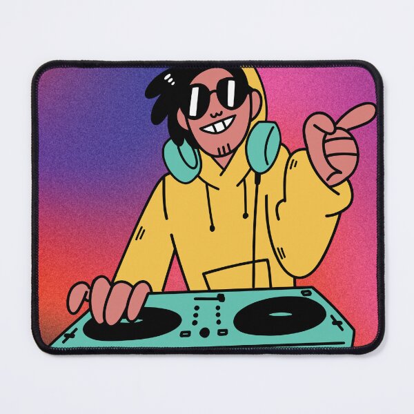 Item preview, Cool DJ Character Phone Case Colorful Gradient Streetwear Art designed and sold by Seifinty .